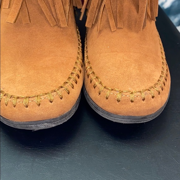 Rampage Mid Calf Boots Suede Moccasin - Picture 6 of 6